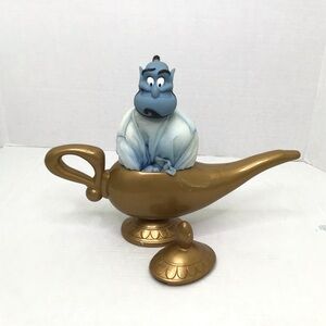 Vintage Walt Disney ALADDIN GENIE  MAGIC LAMP with Plush Toy By Mattel 1992